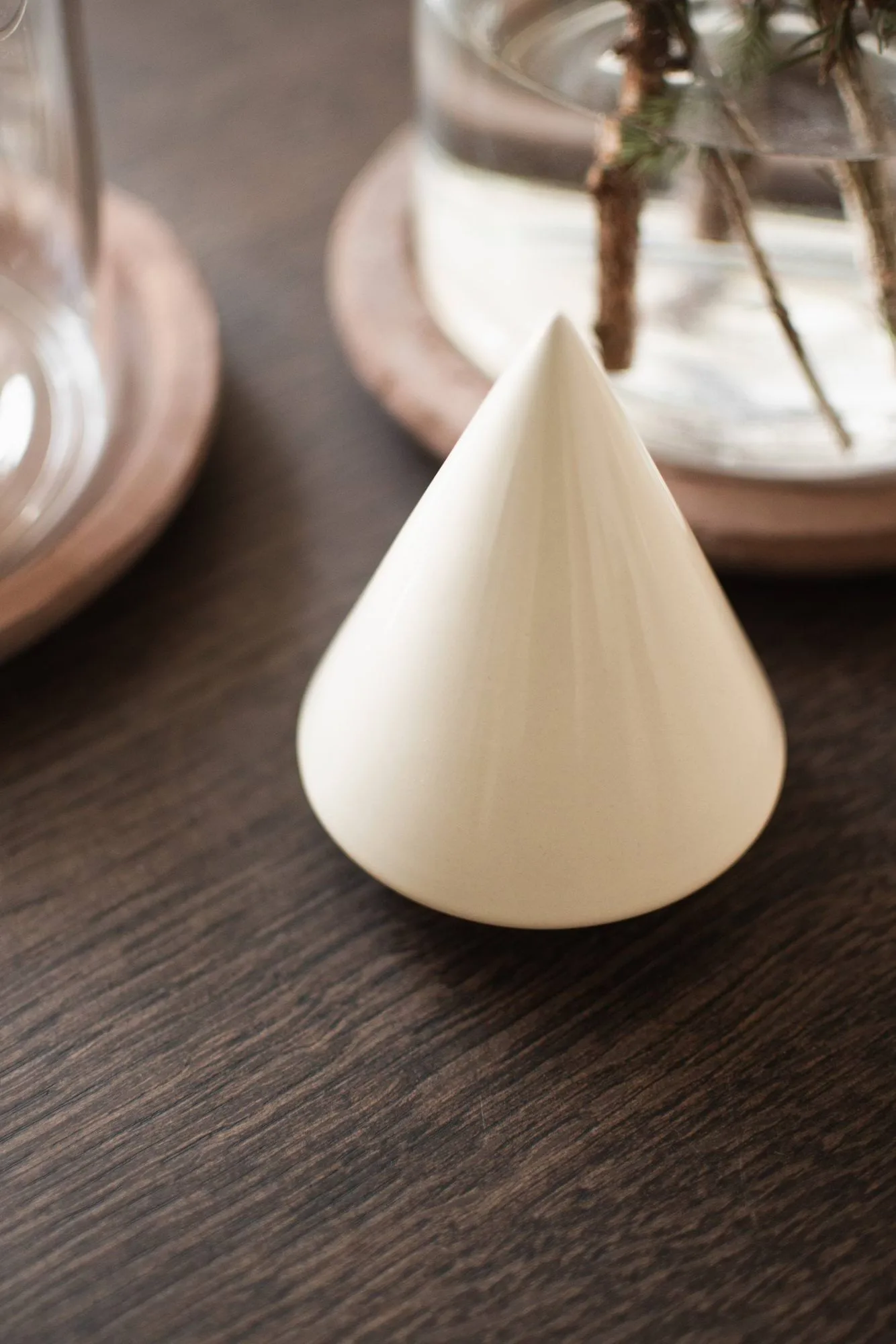 Peak Baum Dekorationsdetail, Shiny creme, Ø9 cm DBKD