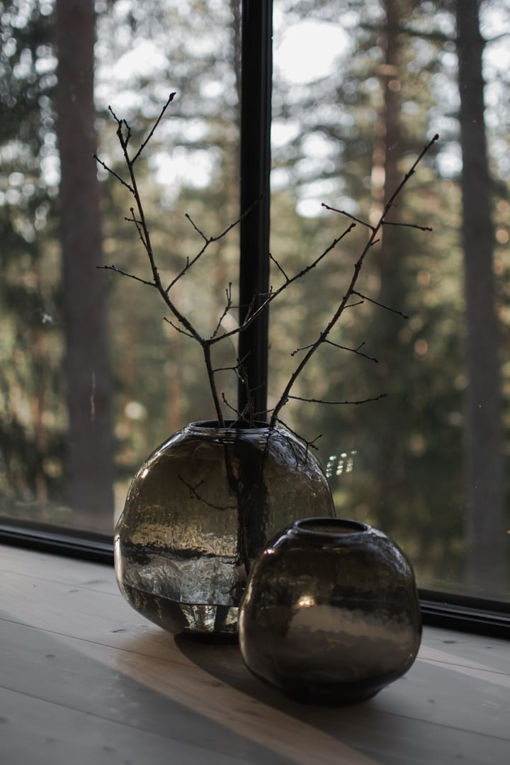 Pebble Vase braun, Groß Ø28cm DBKD