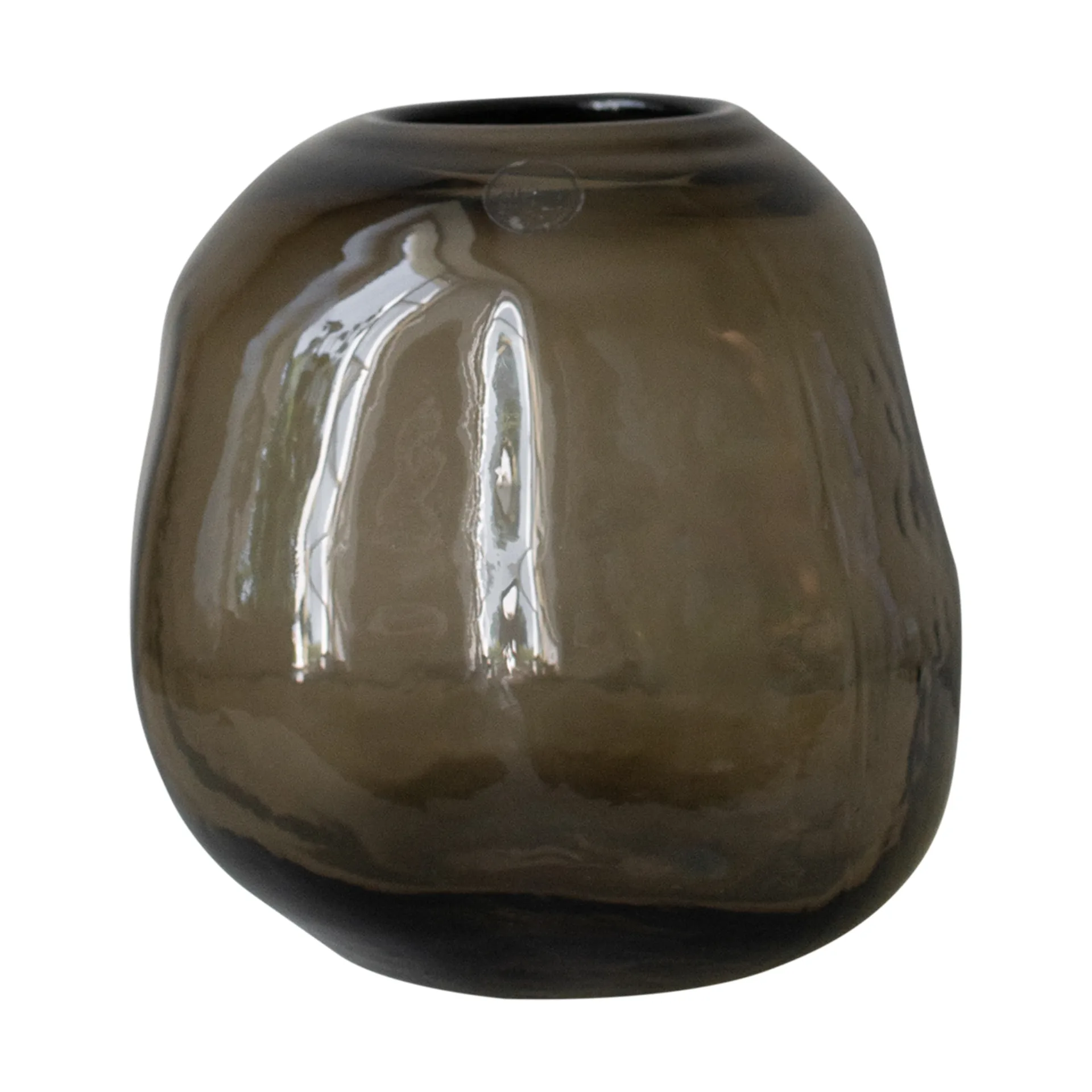 Pebble Vase braun, Liten Ø20cm DBKD