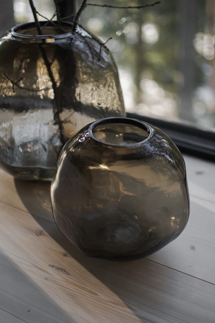 Pebble Vase braun, Liten Ø20cm DBKD