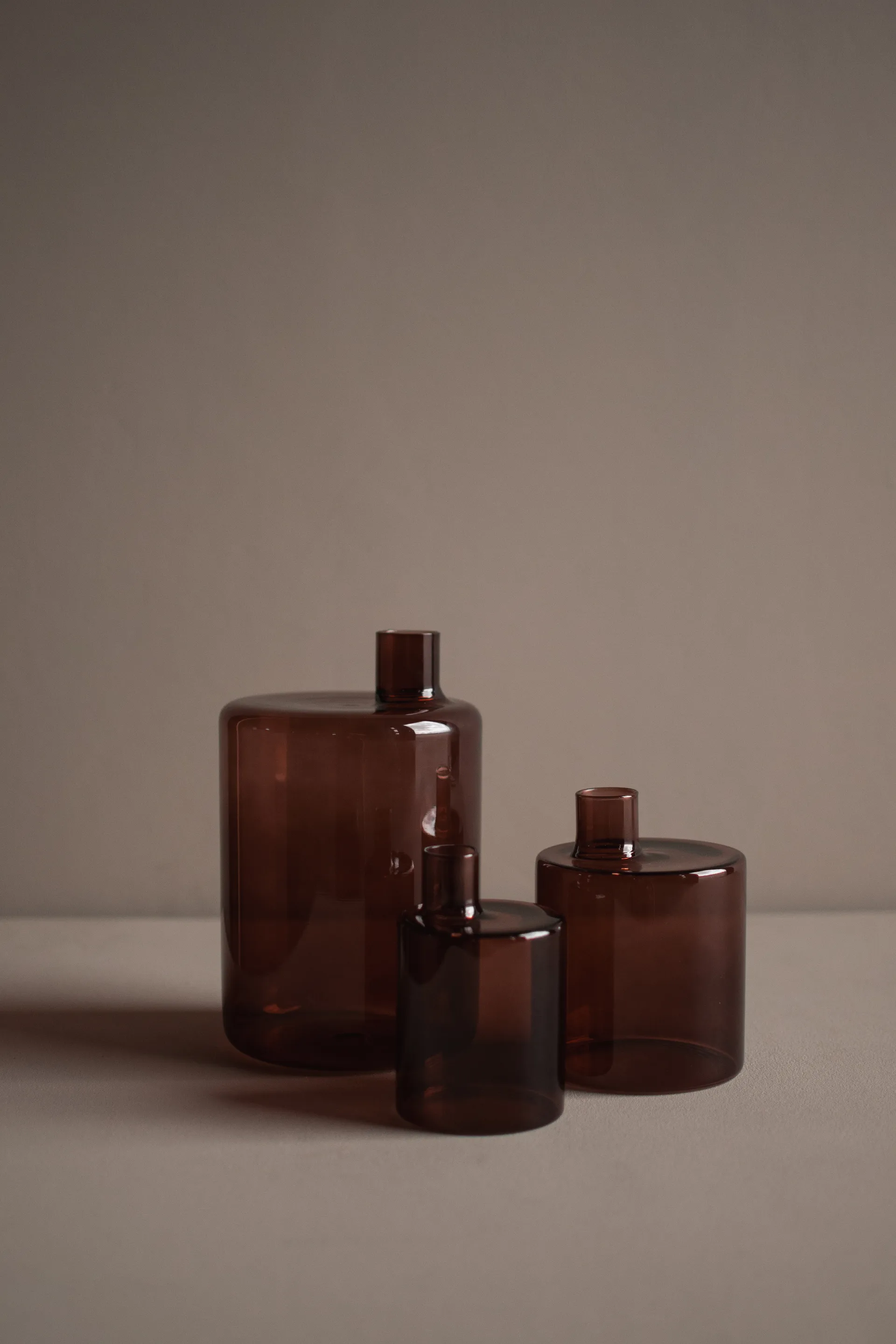 Pipe Vase 14 cm, Dark red DBKD