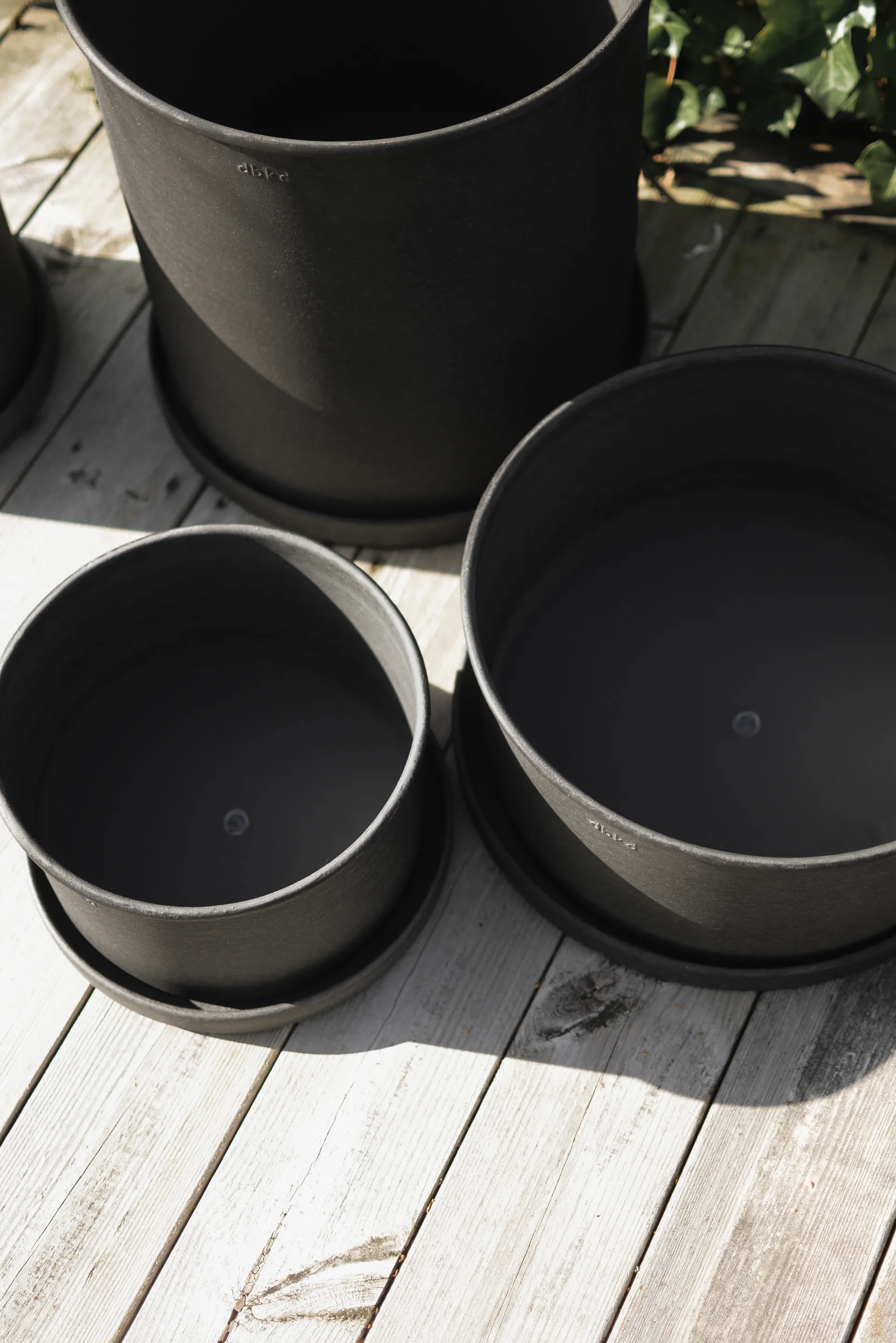 Plant bowl Blumentopf 2er Pack, Black DBKD