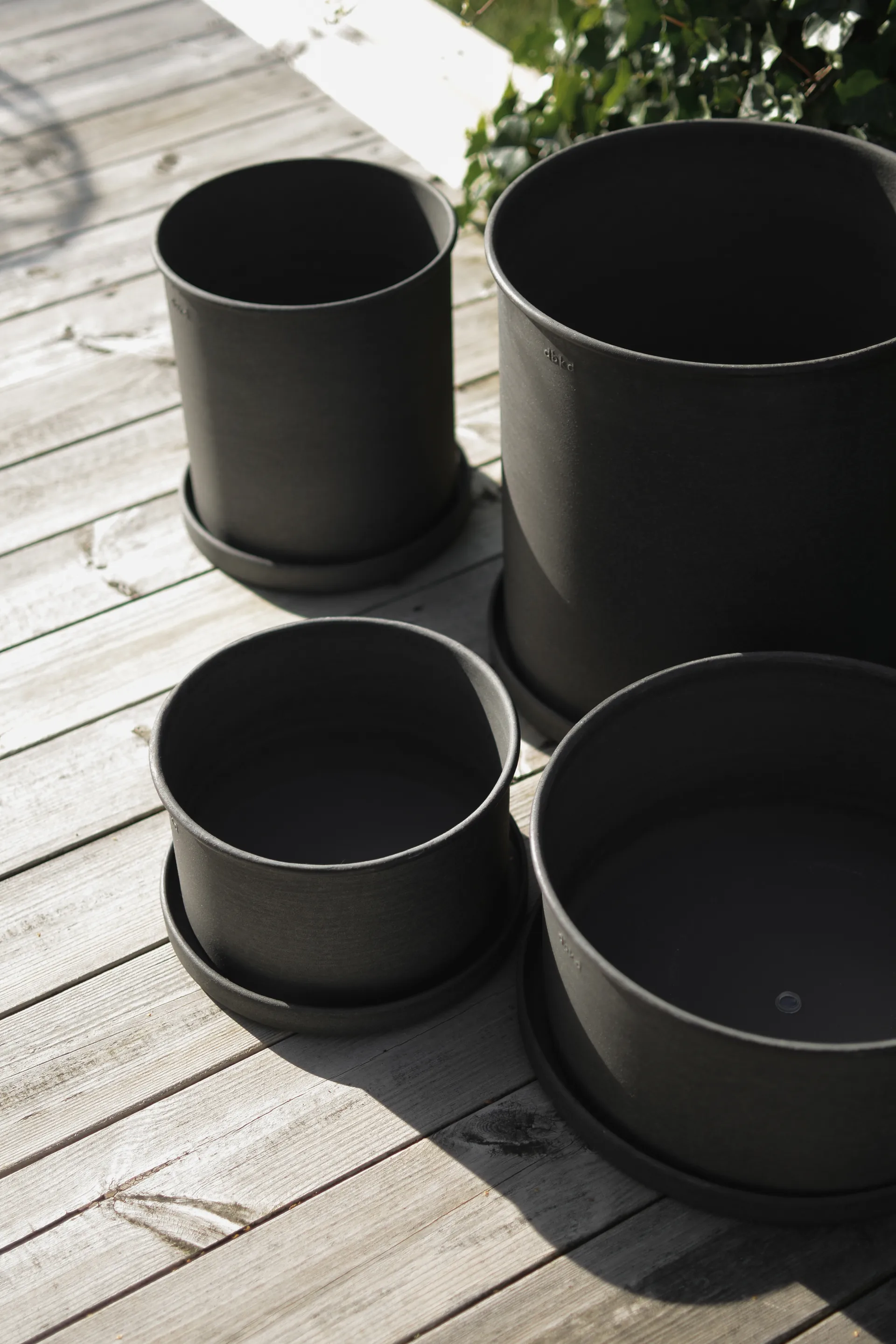 Plant bowl Blumentopf 2er Pack, Black DBKD