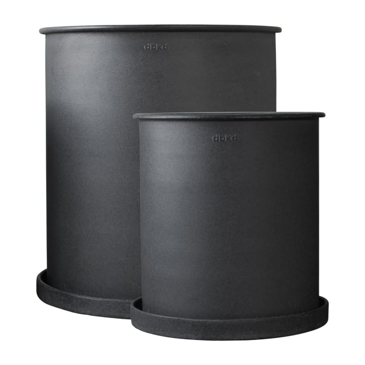 Plant pot Blumentopf large 2er Pack, Black DBKD