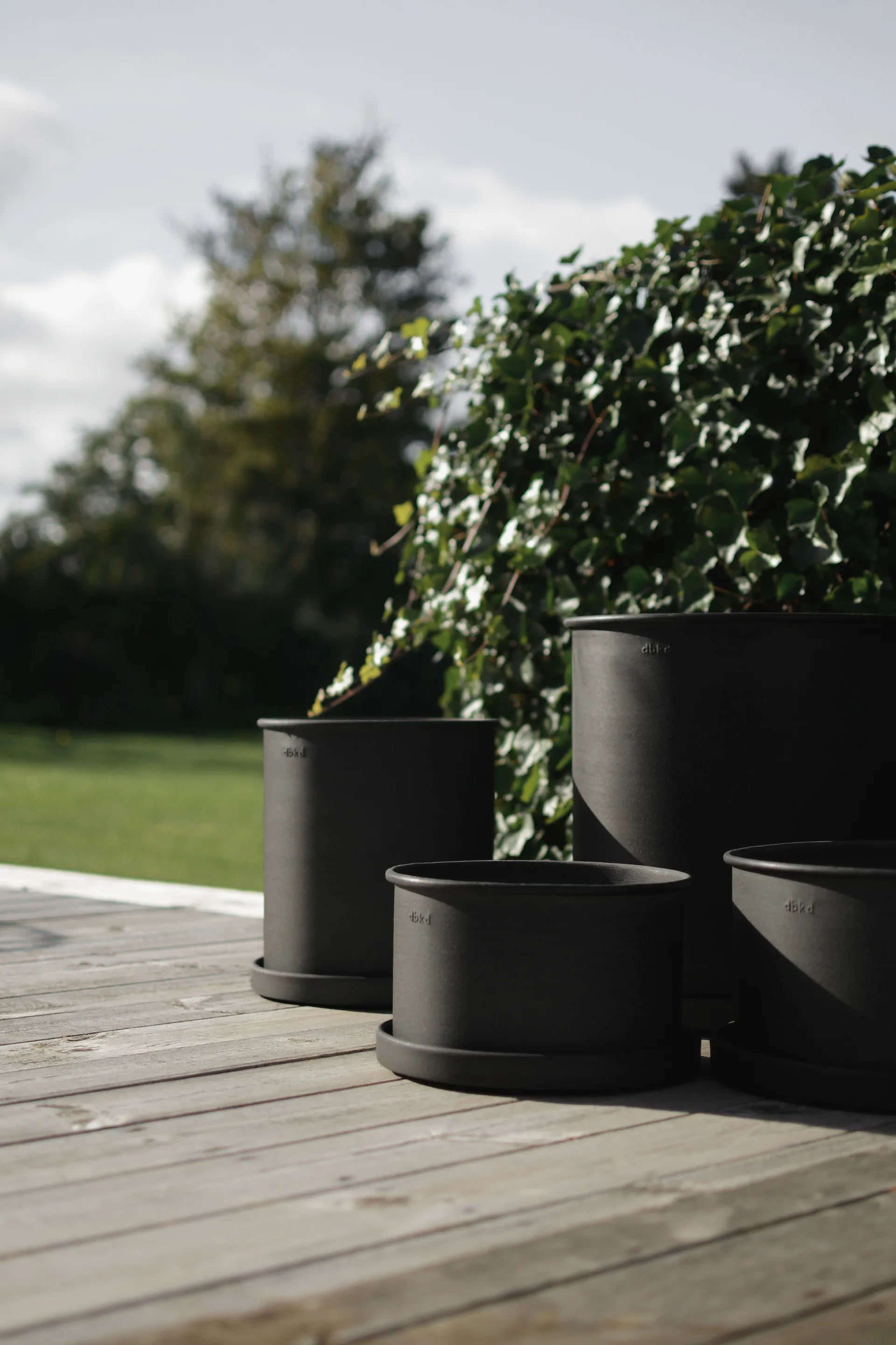 Plant pot Blumentopf large 2er Pack, Black DBKD