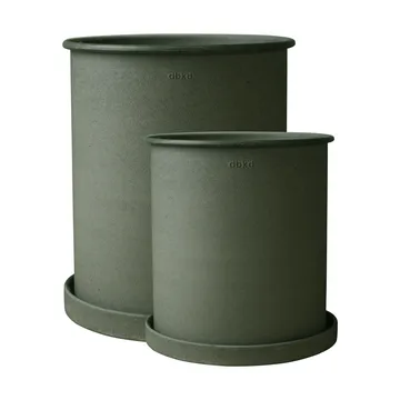 Plant pot Blumentopf large 2er Pack - Green - DBKD