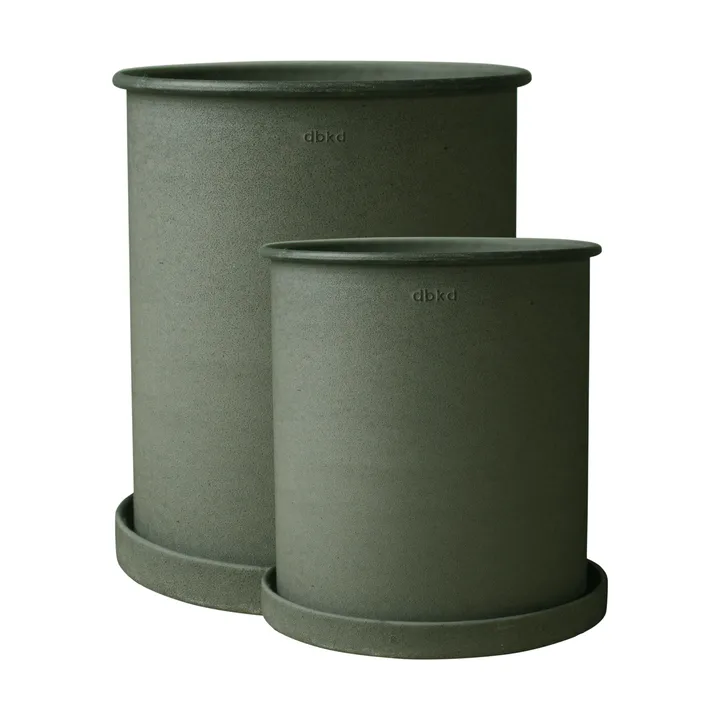 Plant pot Blumentopf large 2er Pack - Green - DBKD