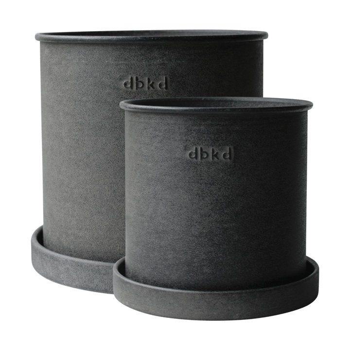 Plant pot Blumentopf small 2er Pack, Black DBKD