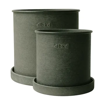 Plant pot Blumentopf small 2er Pack - Green - DBKD