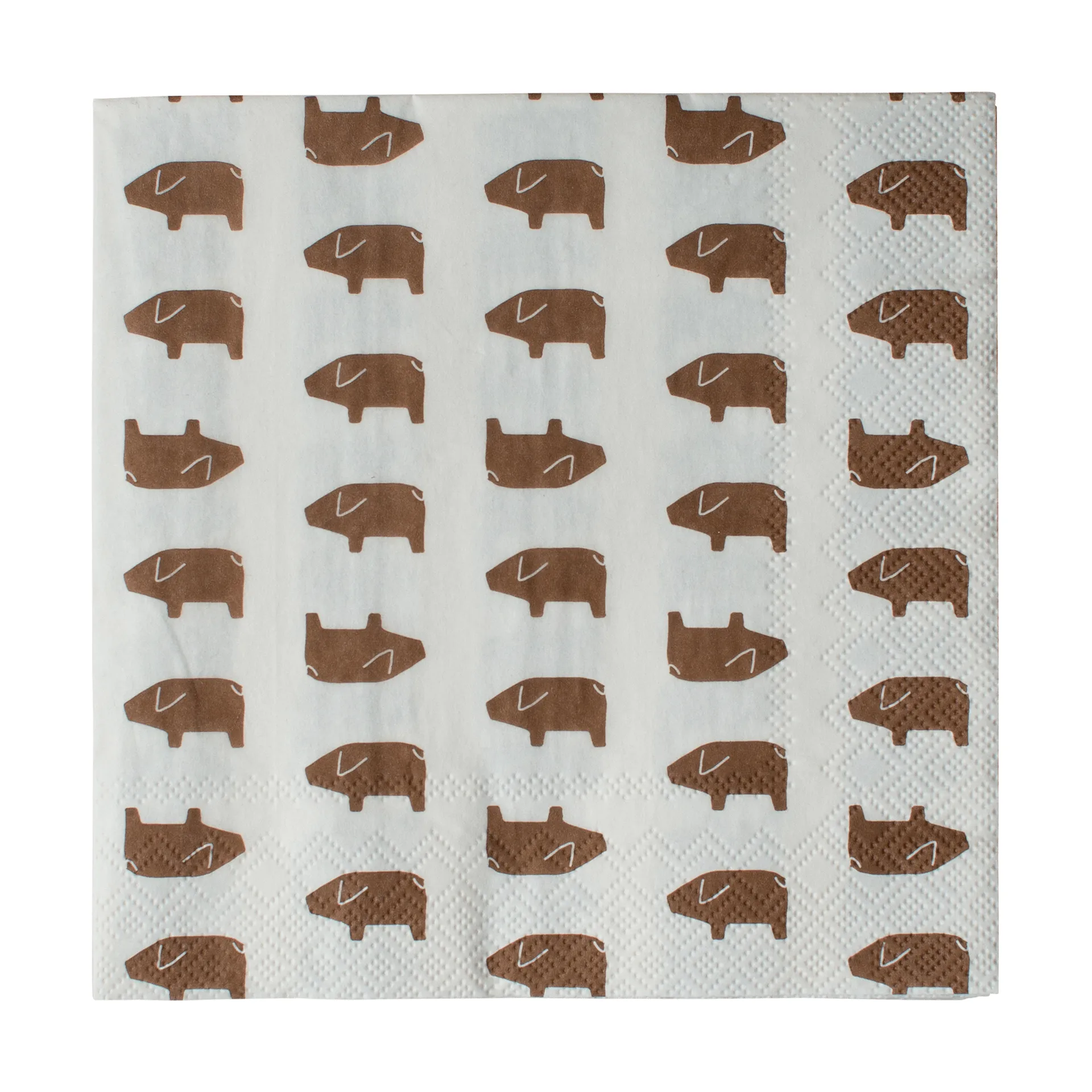 Schwedische pig Papierserviette 33x33 cm 20er-Packung, Brown DBKD