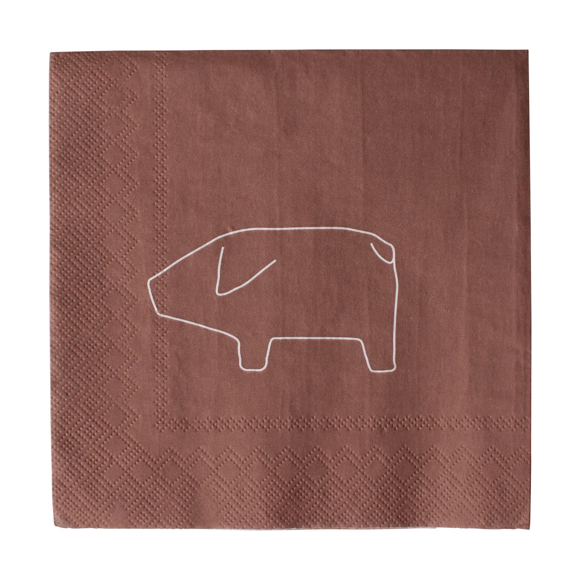Schwedische pig Papierserviette 33x33 cm 20er-Packung, Red DBKD
