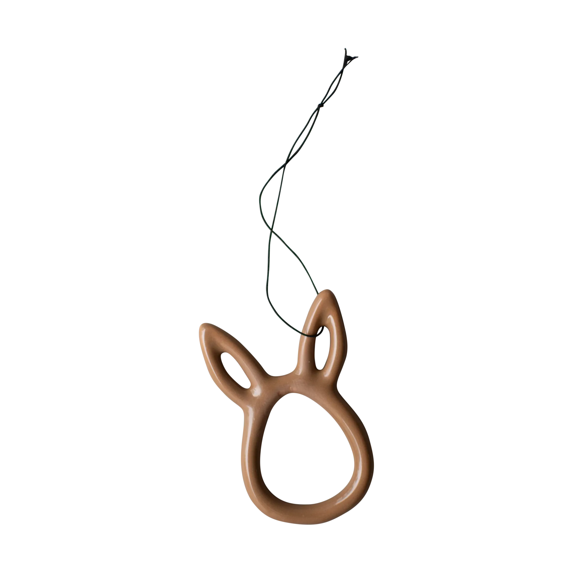 Sprinkle rabbit Osteranhänger 8 cm, Shiny nougat DBKD