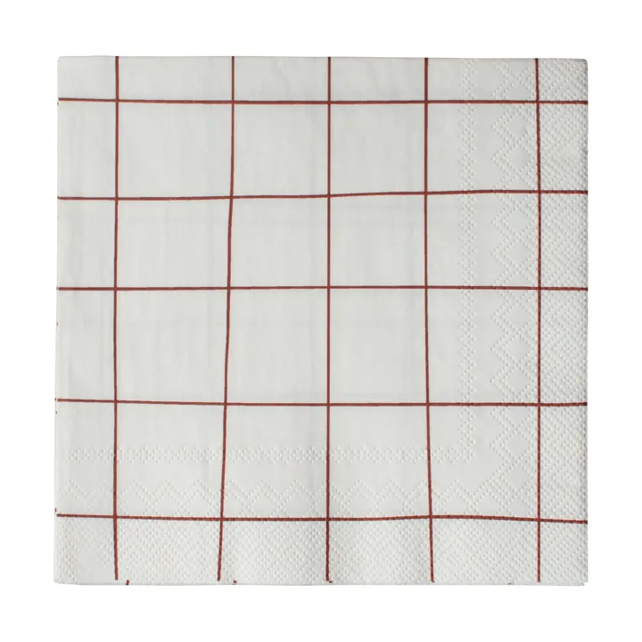 Square Papierserviette 33x33 cm 20er Pack - Dark red - DBKD