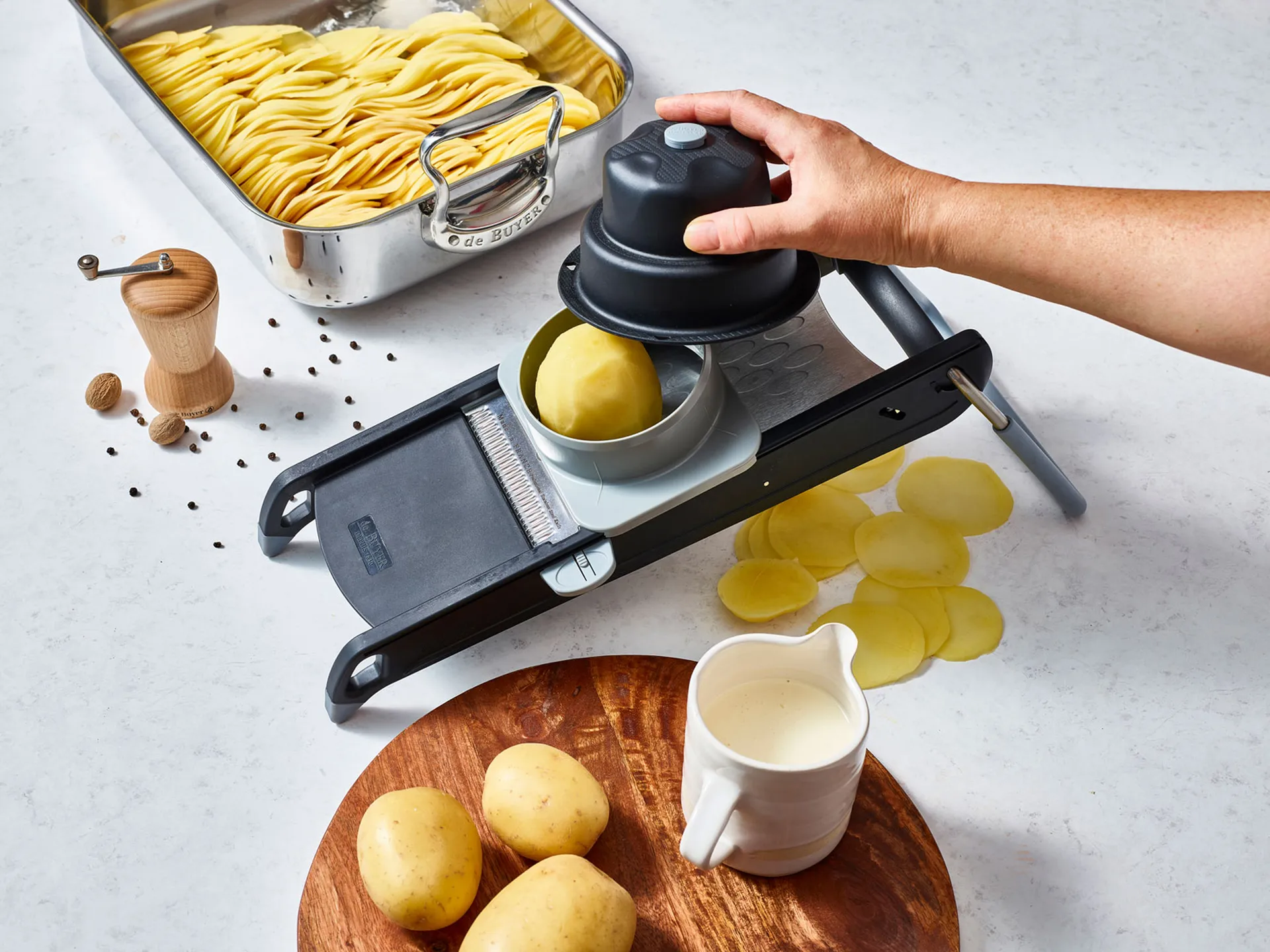 De Buyer Swing Plus Mandoline, Schwarz De Buyer