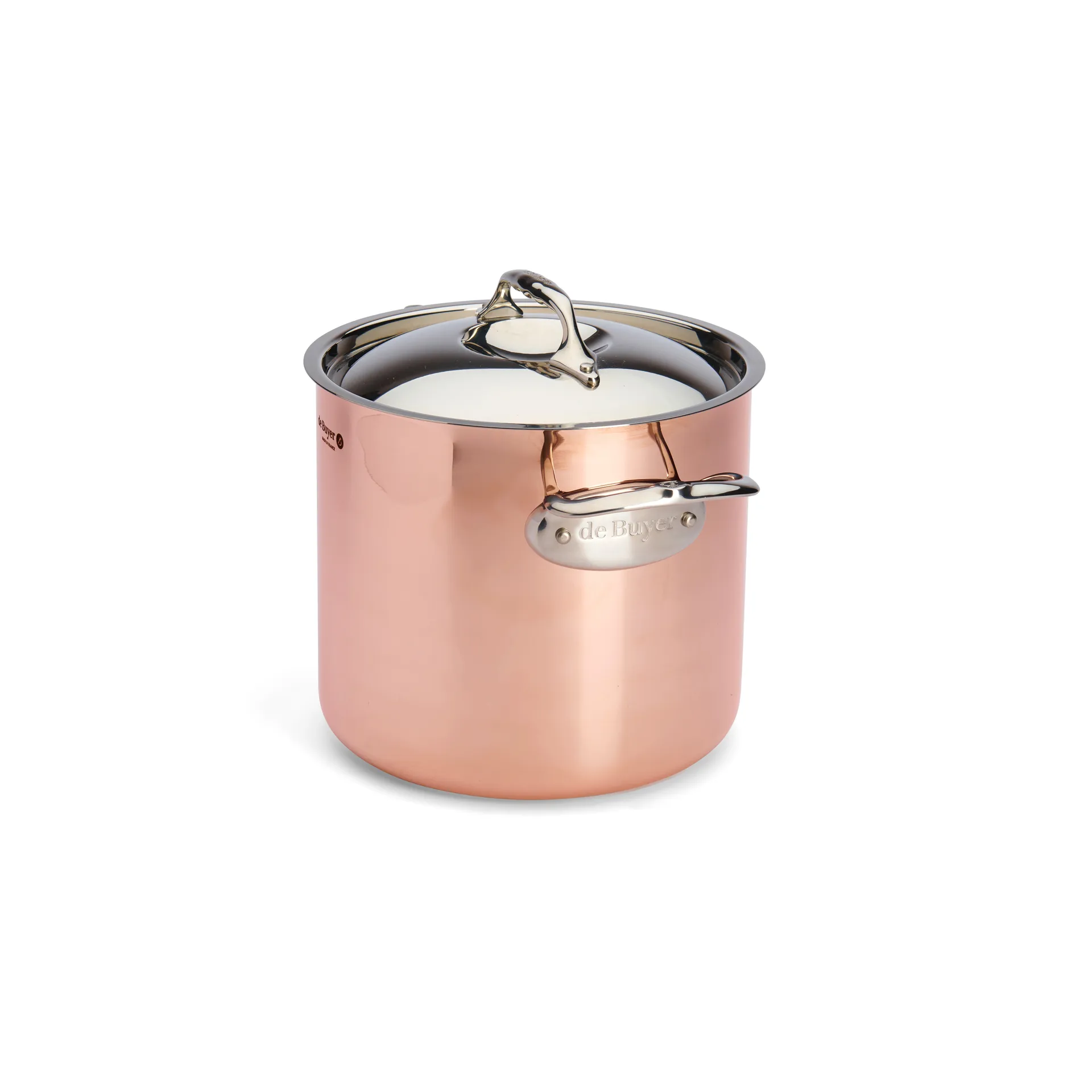 Prima Matera tiefer Topf mit Deckel induktion, 20cm De Buyer