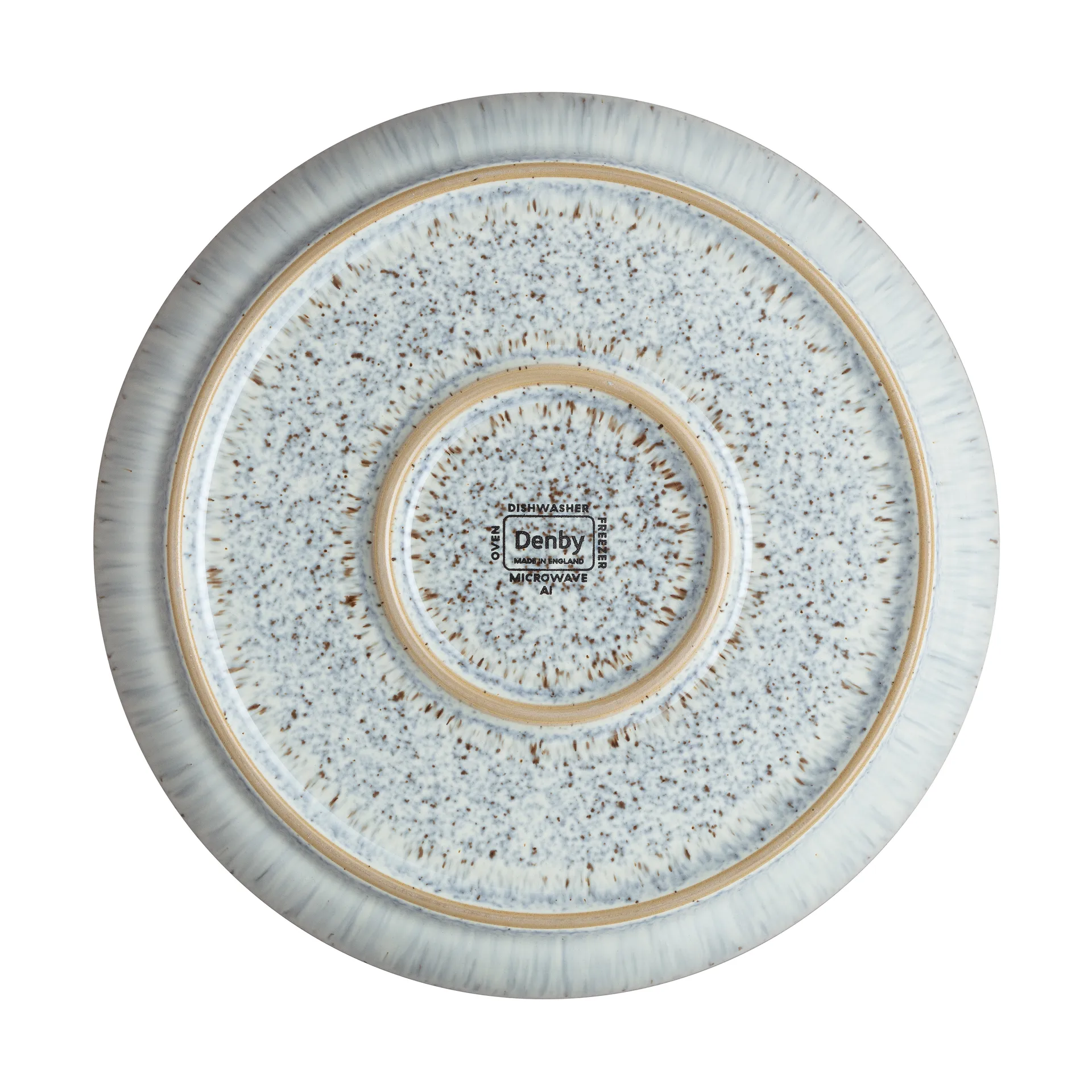 Halo Speckle coupe Teller 21cm, Grau-braun Denby