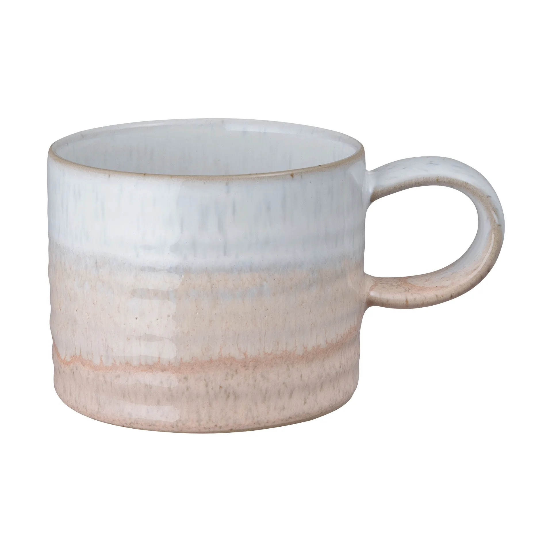 Kiln Coral gerillte Tasse, koralle-beige, Ø8,5 cm Denby