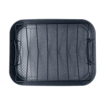 Quantanium Finish Auflaufform - Grau, mit Gitter, 41,6 × 31,8 cm - Denby