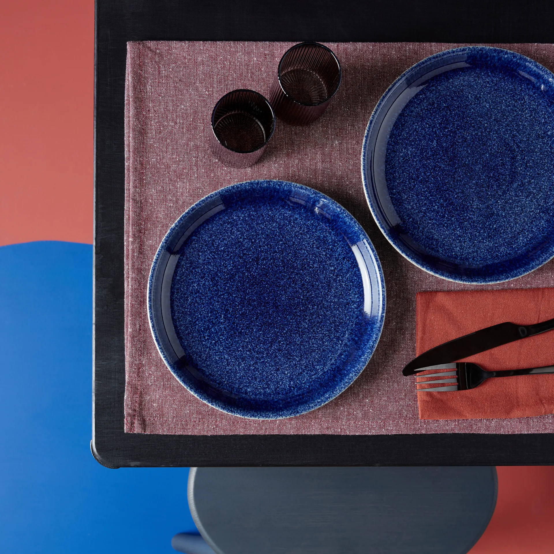 Studio Blue coupe Teller 26cm, Cobalt Denby