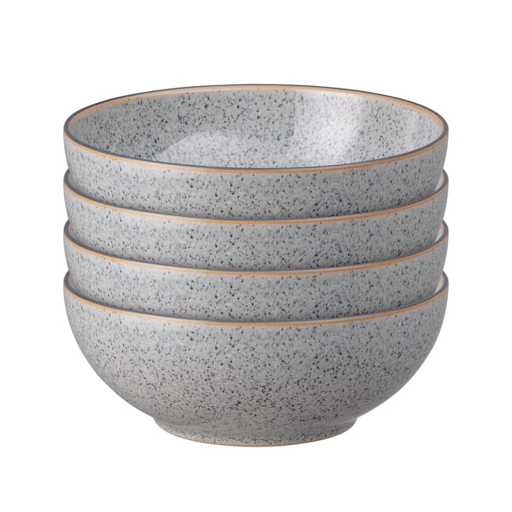 Studio Grey coupe Frühstücksschale 17cm 4er Pack, Granite Denby