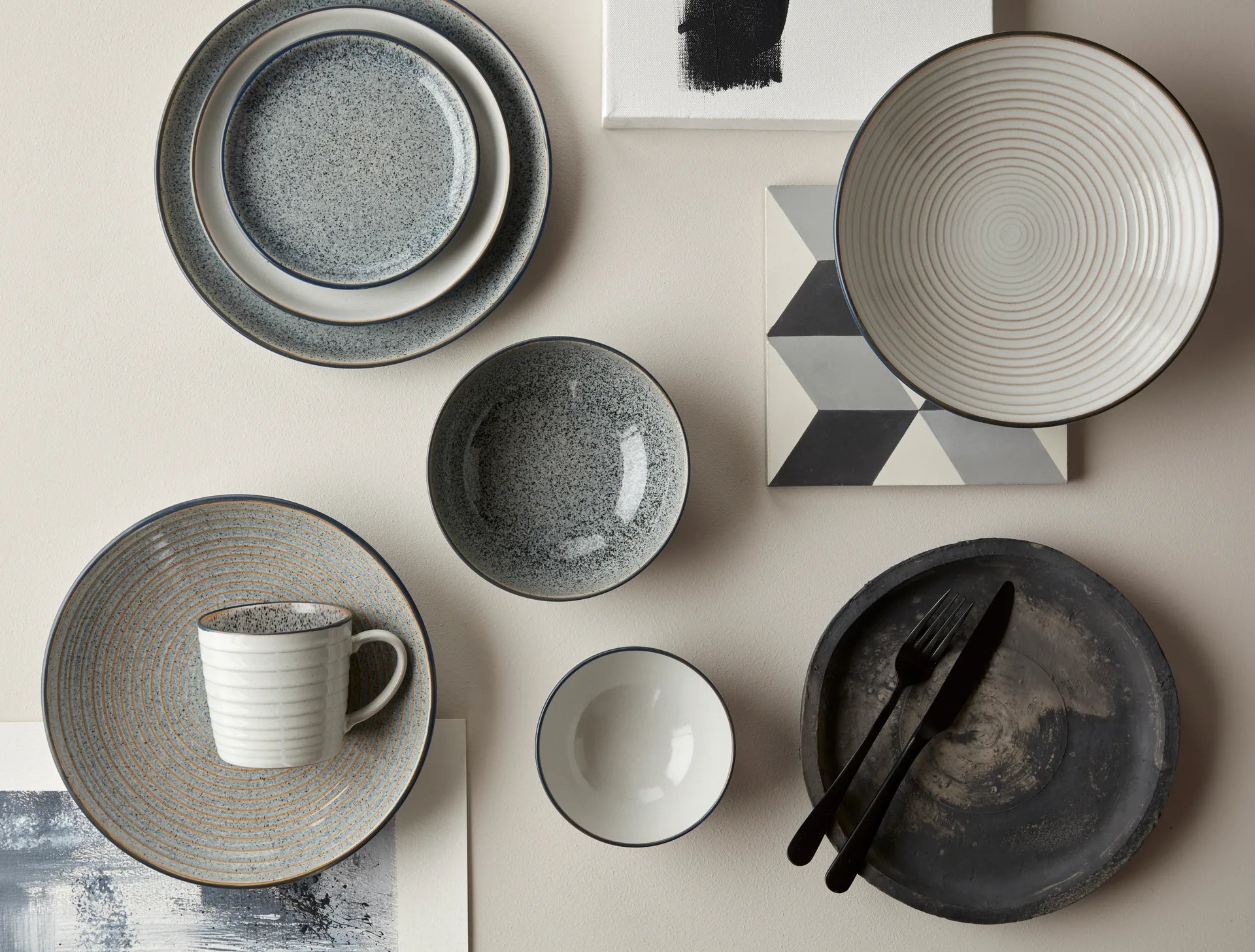 Studio Grey Schale 20,5cm, Granite Denby