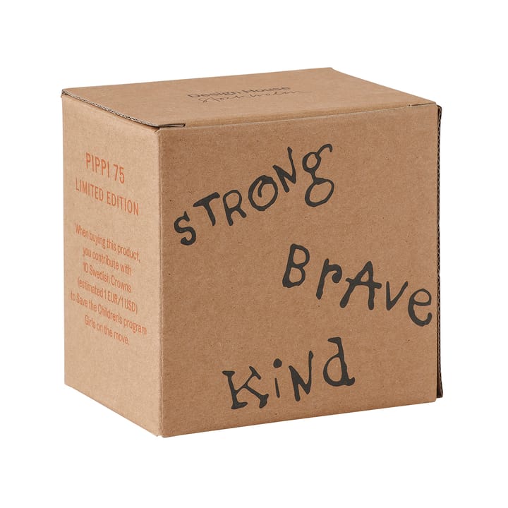 Astrid Lindgren Pippi Jubiläumstasse 20cl, Strong Kind Brave Design House Stockholm