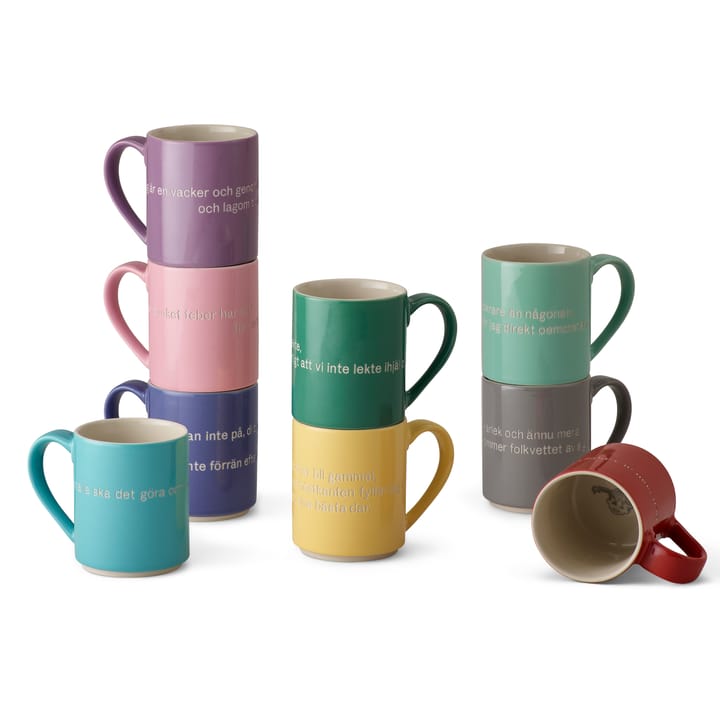 Astrid Lindgren Tasse, Give the children love, Grau-schwedisch Design House Stockholm