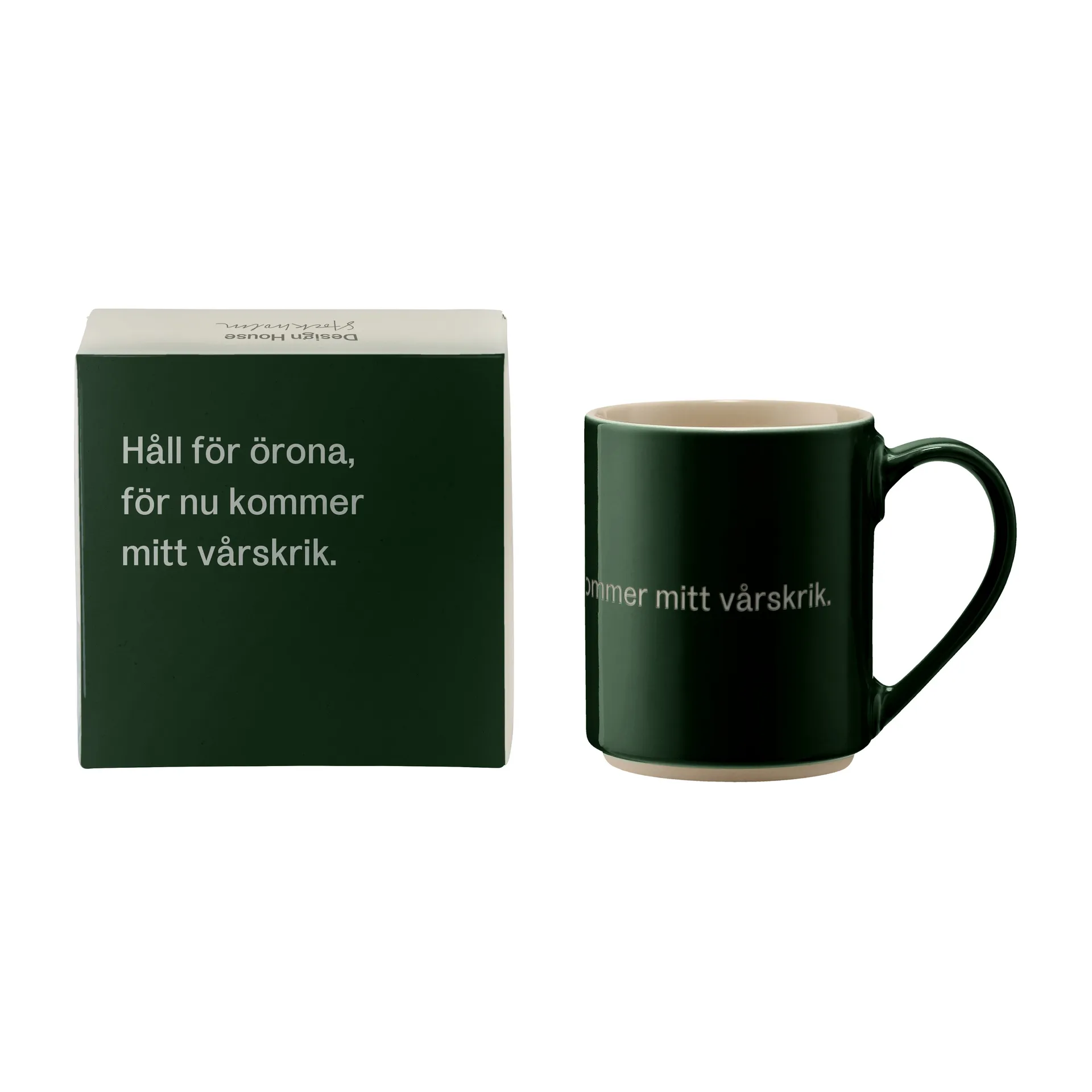 Astrid Lindgren Tasse, håll für örona, Schwedischer Text Design House Stockholm