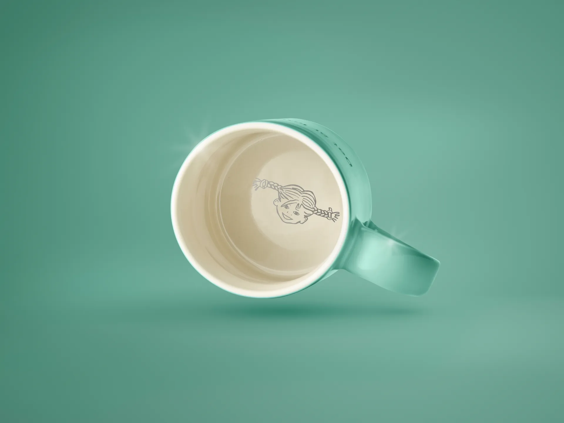 Astrid Lindgren Tasse, I am frecklier…, Grün-schwedisch Design House Stockholm