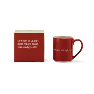 Astrid Lindgren Tasse, If you are very strong - Rot-schwedisch - Design House Stockholm