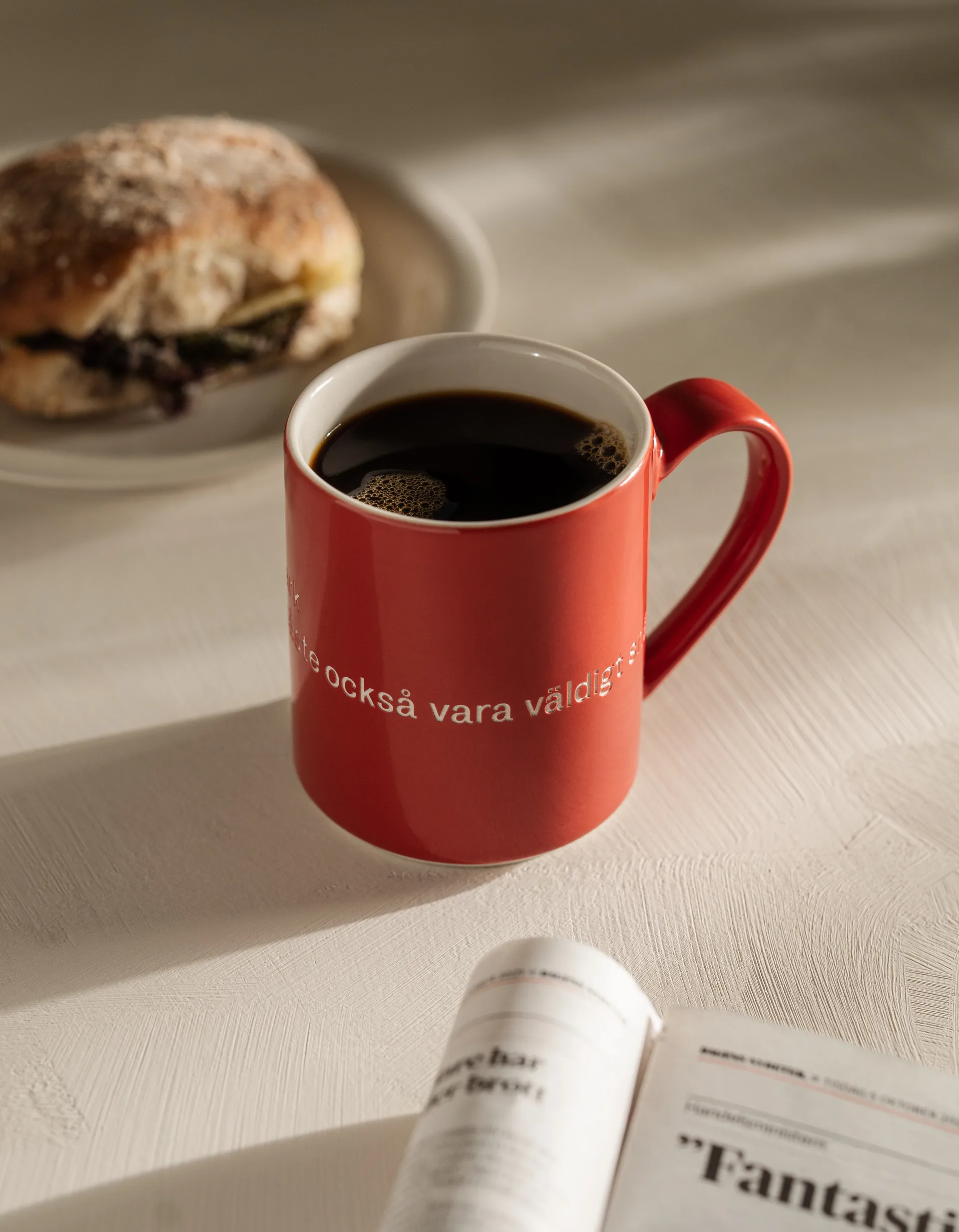 Astrid Lindgren Tasse, If you are very strong, Rot-schwedisch Design House Stockholm