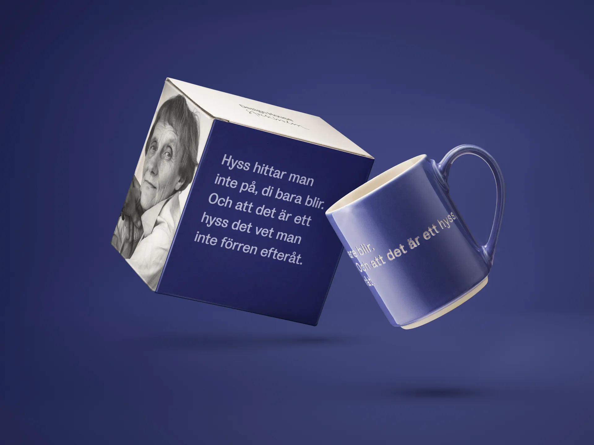 Astrid Lindgren Tasse, S'not something you plan, Blau-schwedisch Design House Stockholm
