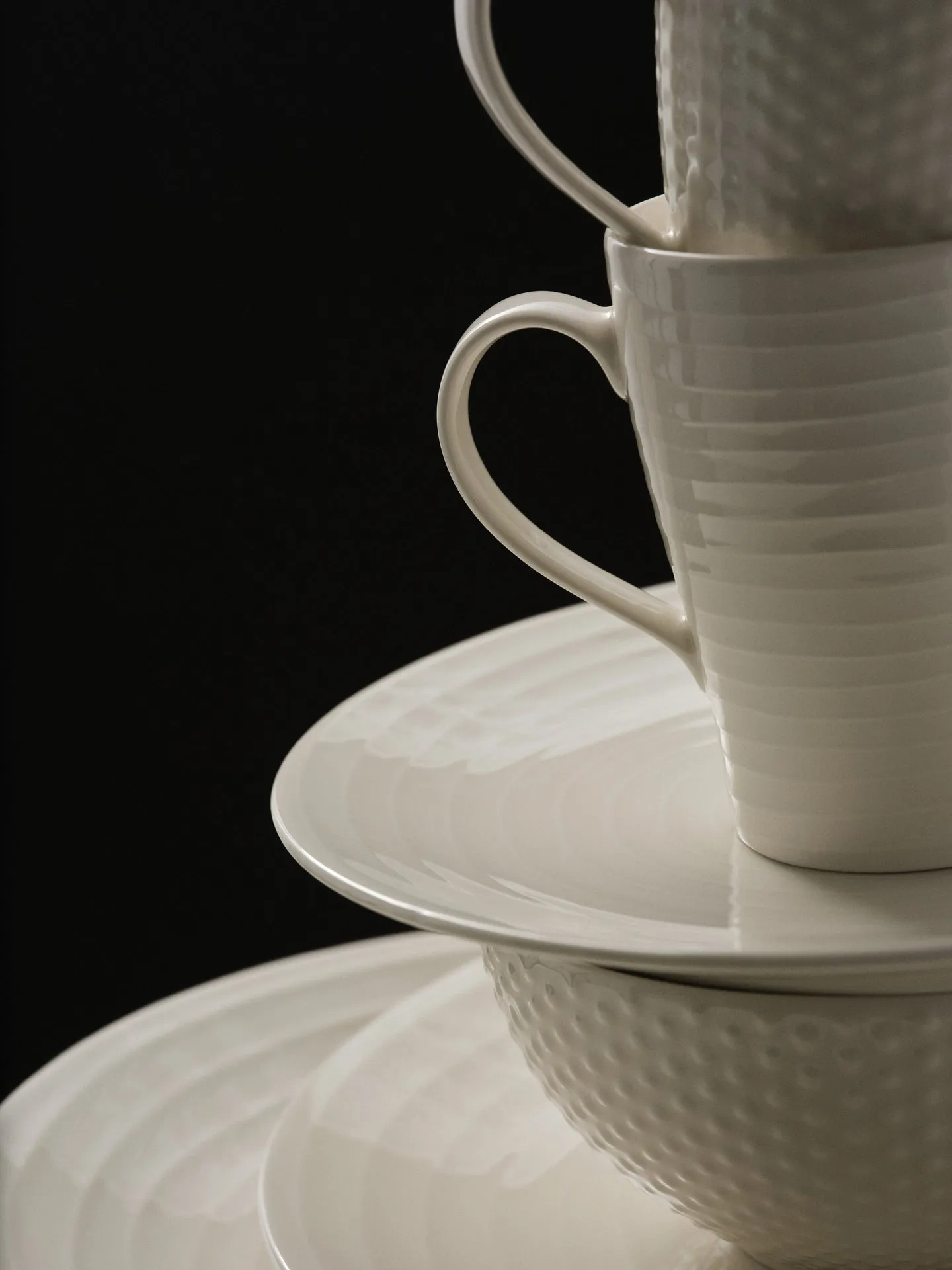 Blond Tasse, Weiß, gepunktet Design House Stockholm