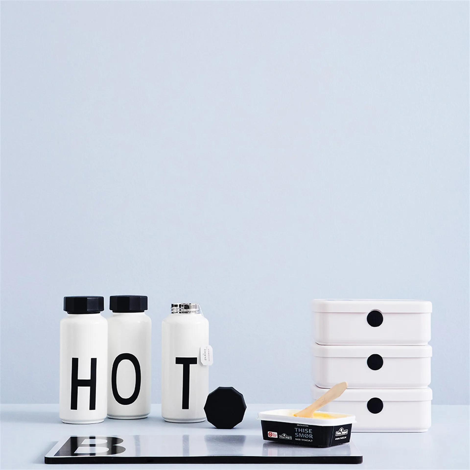 AJ Vintage Thermosflasche, L Design Letters