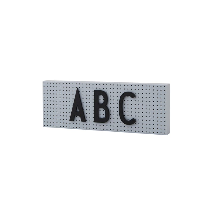 Design Letters Buchstabentafel klein, Grau Design Letters