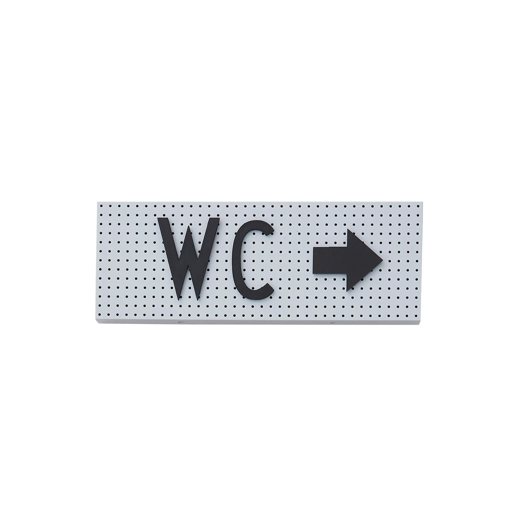 Design Letters Buchstabentafel klein, Grau Design Letters