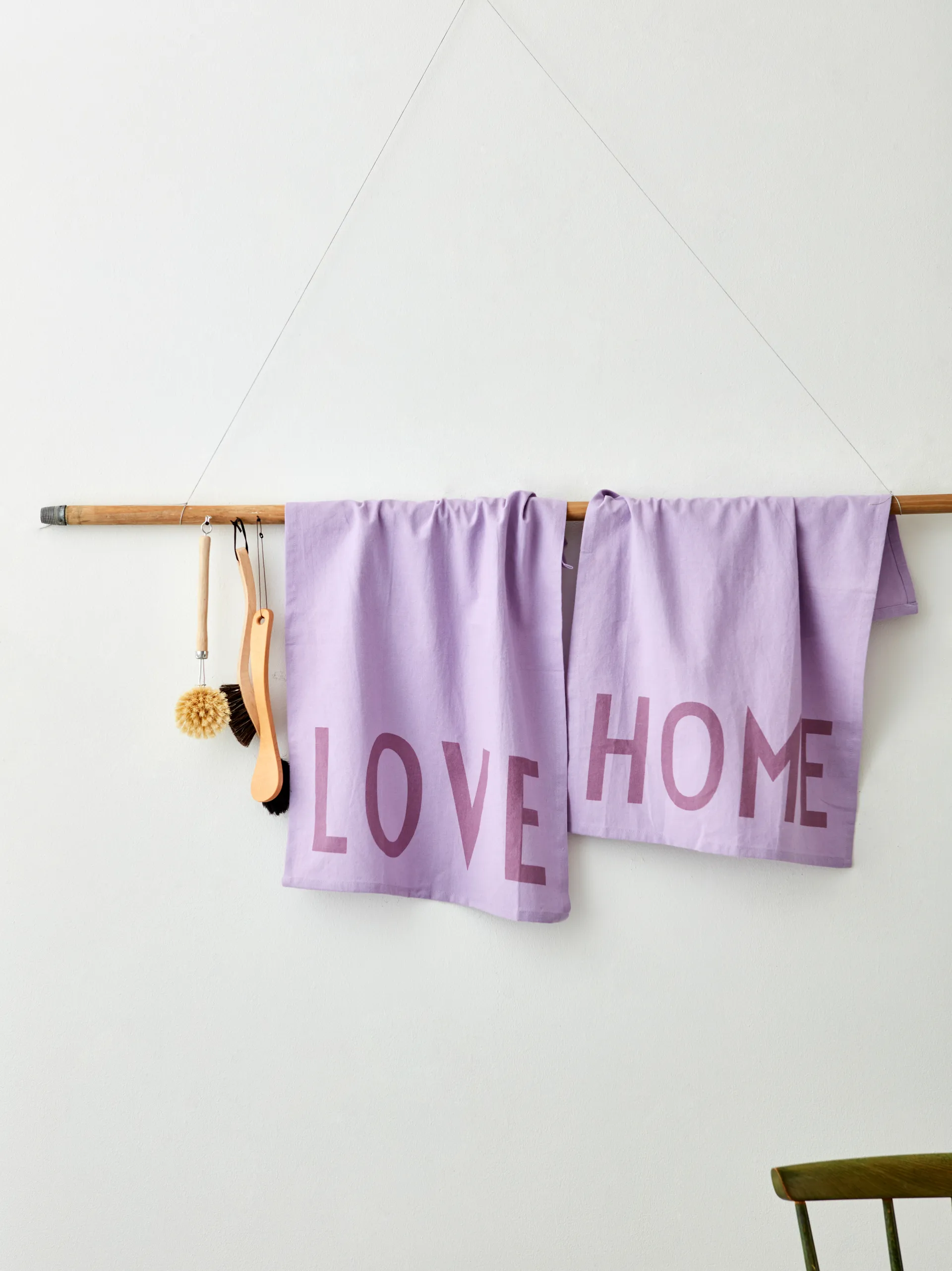 Design Letters Favorit Geschirrtuch 2-teilig, Love-home-lavender Design Letters
