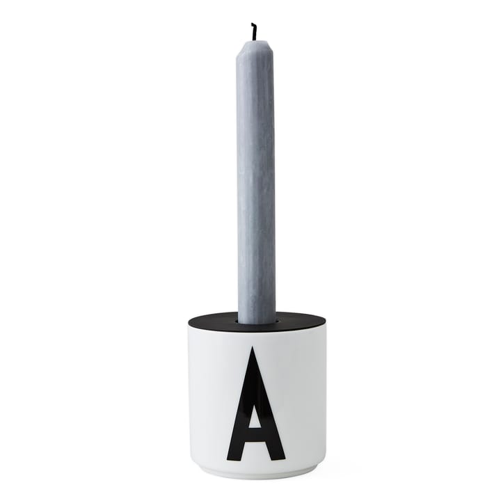Design Letters Kerzenhalter für Tasse, Schwarz Design Letters