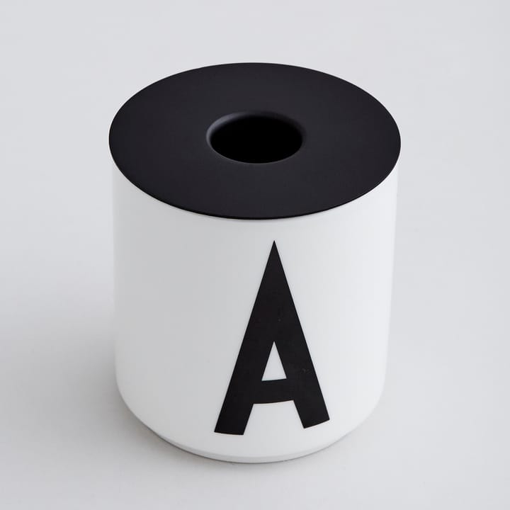 Design Letters Kerzenhalter für Tasse, Schwarz Design Letters