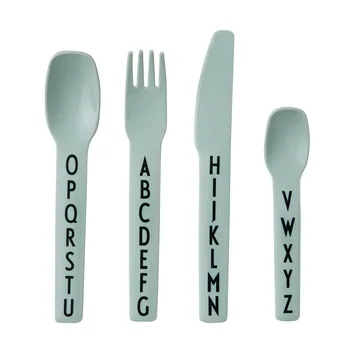 Design Letters Kinderbesteck - Grün - Design Letters