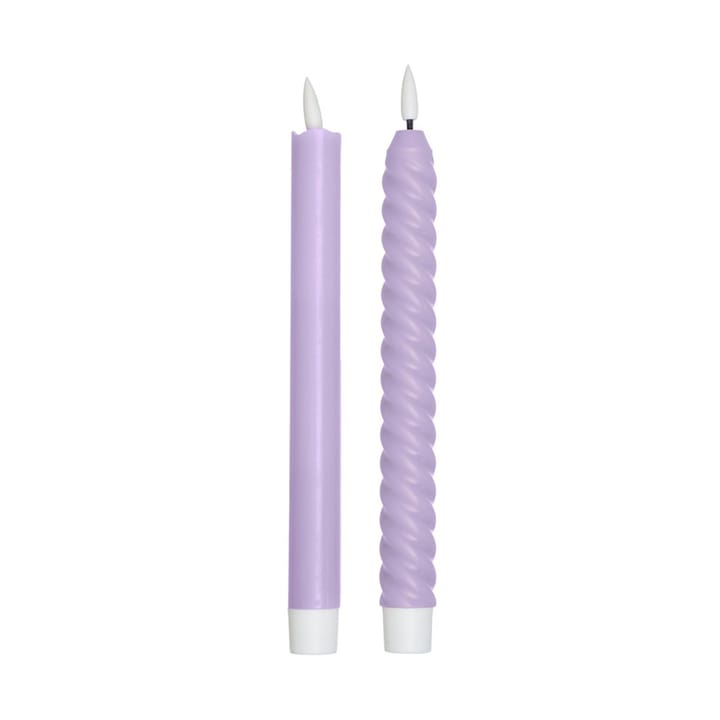 Design Letters LED-Kerze 2er-Pack, Lilac Design Letters