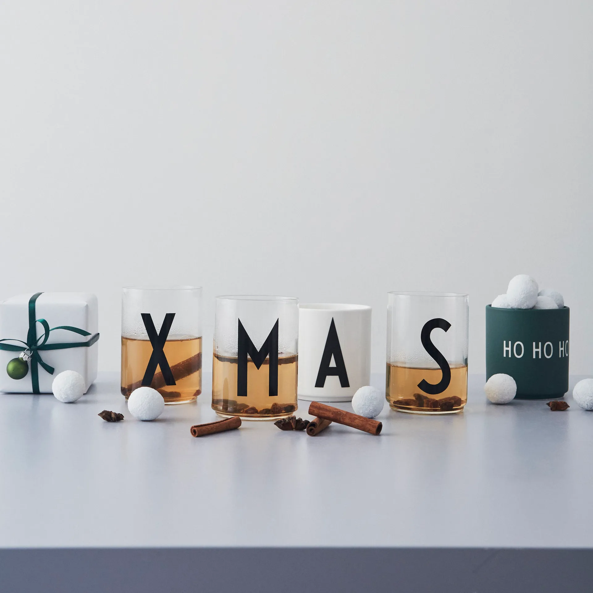 Design Letters Lieblingsbecher 25cl, Ho ho ho-dark green Design Letters
