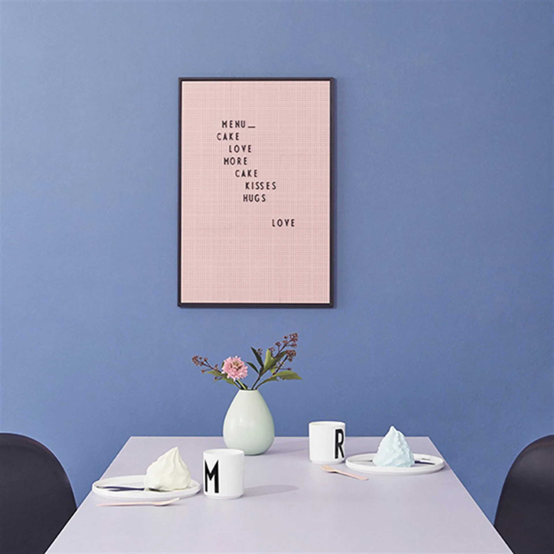 Design Letters Message Board A2, Rosa Design Letters