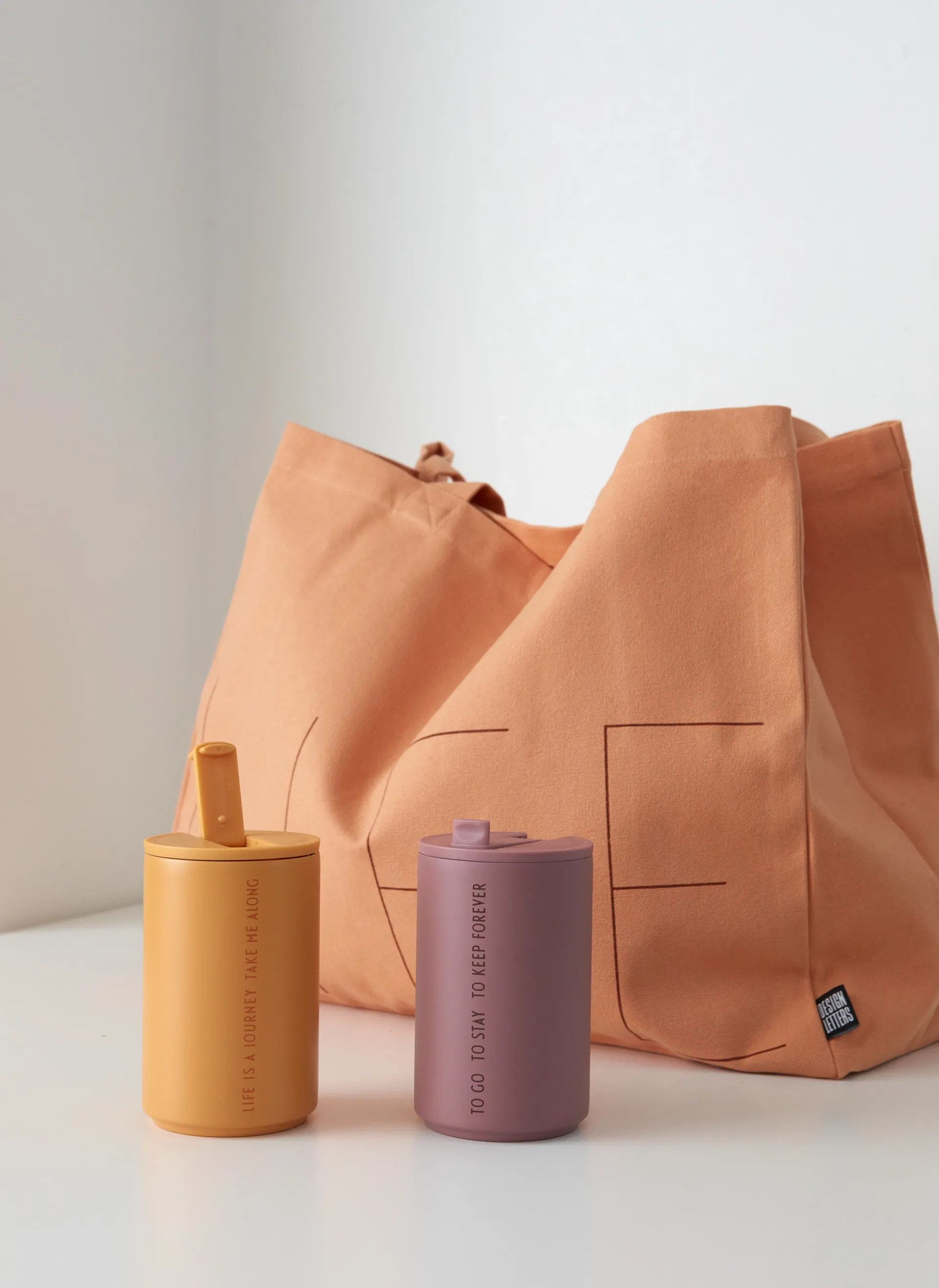 Design Letters Thermosbecher, To Go (ash rose) Design Letters