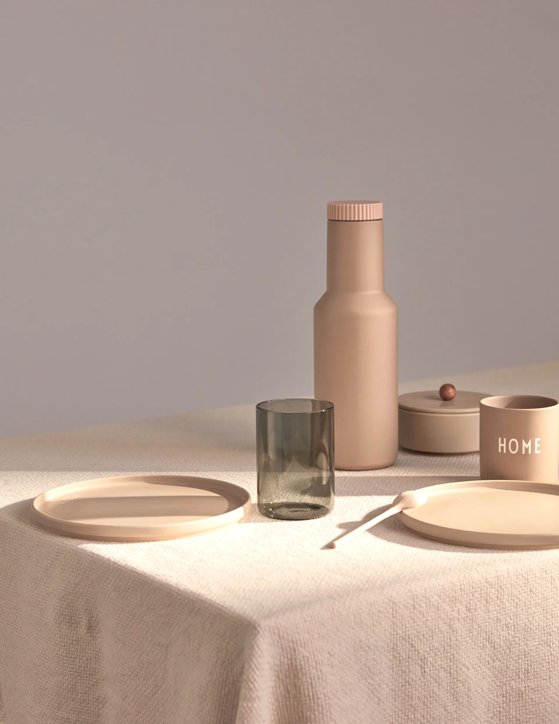 Design Letters Thermoskanne Tube 1 l, Beige Design Letters