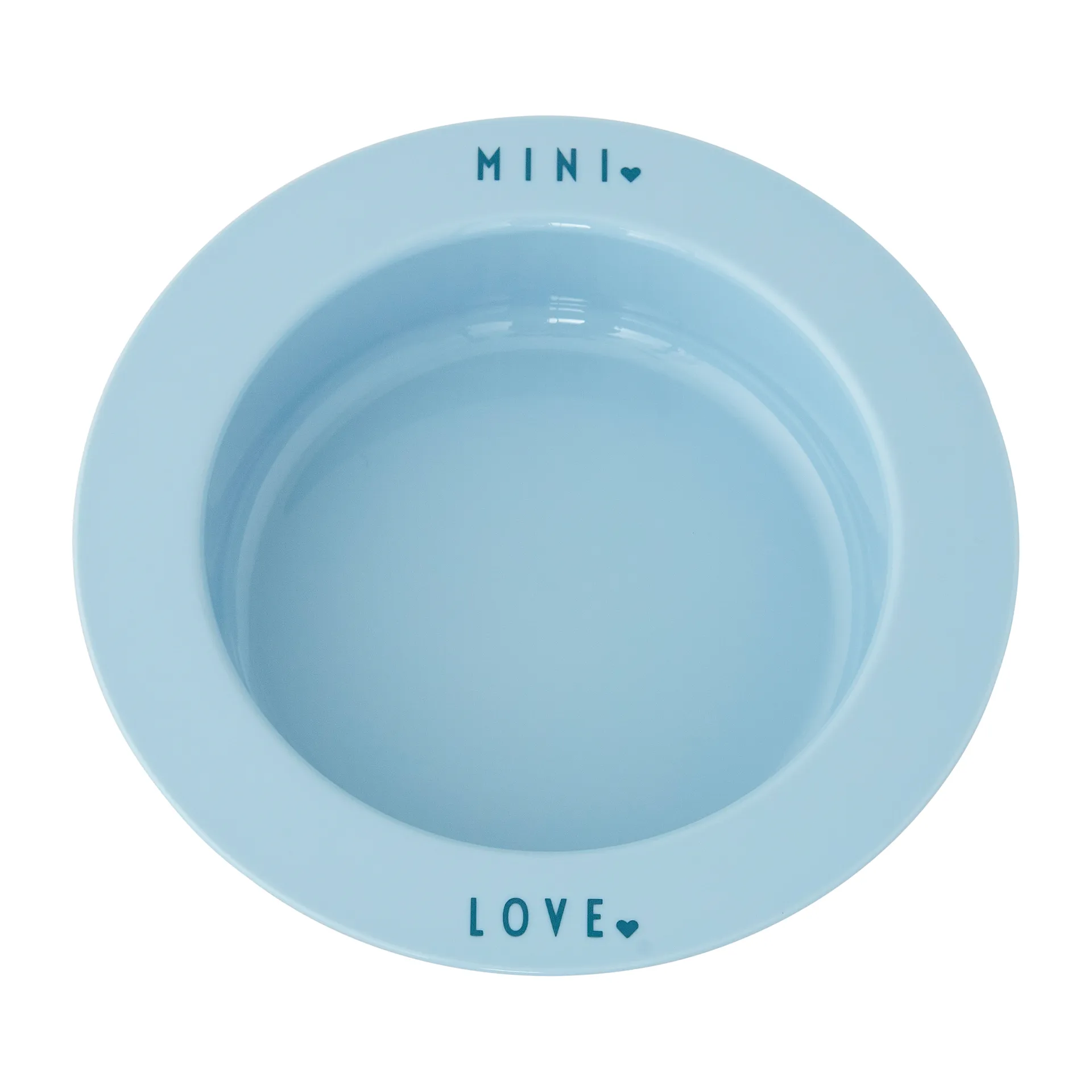 Design Letters tiefer Teller favorit mini, Light blue-love Design Letters