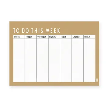 Design Letters Wochenplaner - Beige - Design Letters