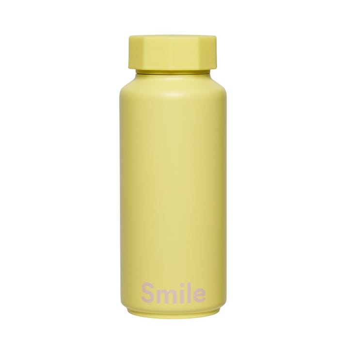 Designletters Isolierflasche - Smile-gelb - Design Letters