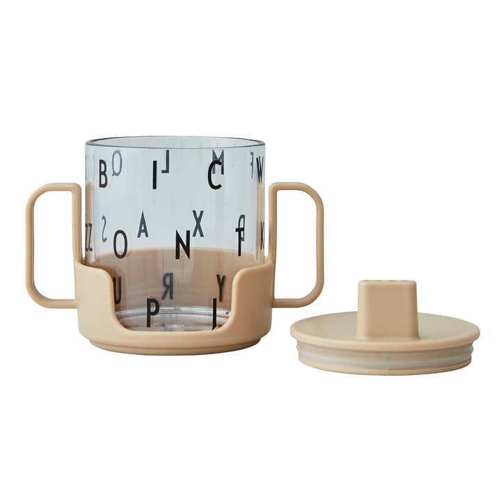 Grow with your cup Tasse, Beige Design Letters