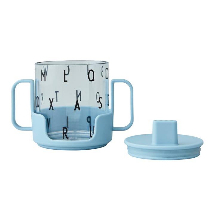 Grow with your cup Tasse, Hellblau Design Letters